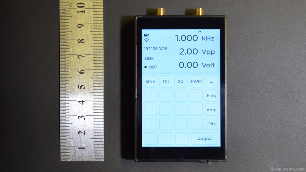 DIY signal generator size metric