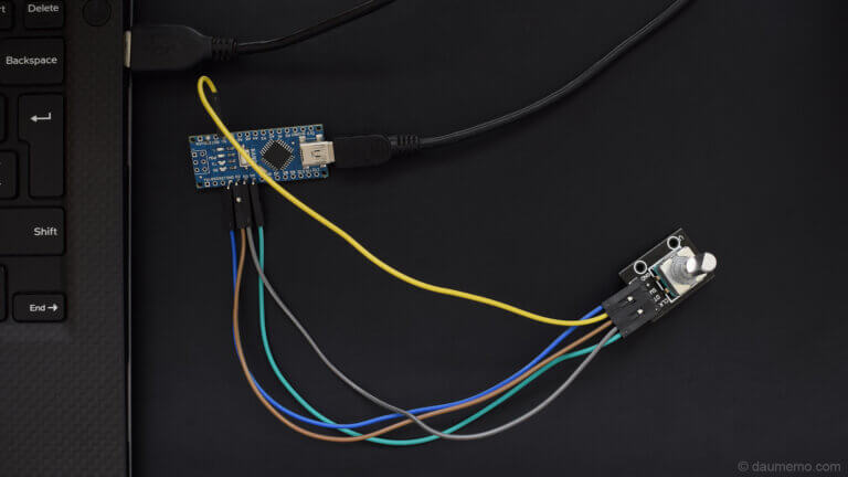 How to connect an encoder to your Arduino - Daumemo